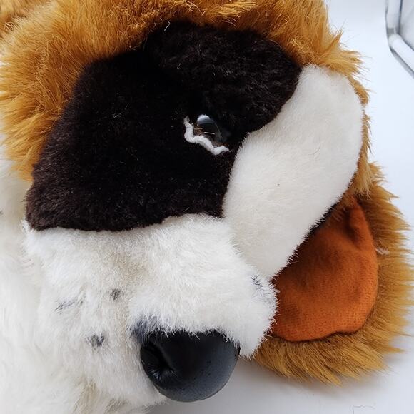 Folkmanis St. Bernard Plush Hand Puppet 18" Floppy Realistic Stuffed Animal Toy - Picture 6 of 12